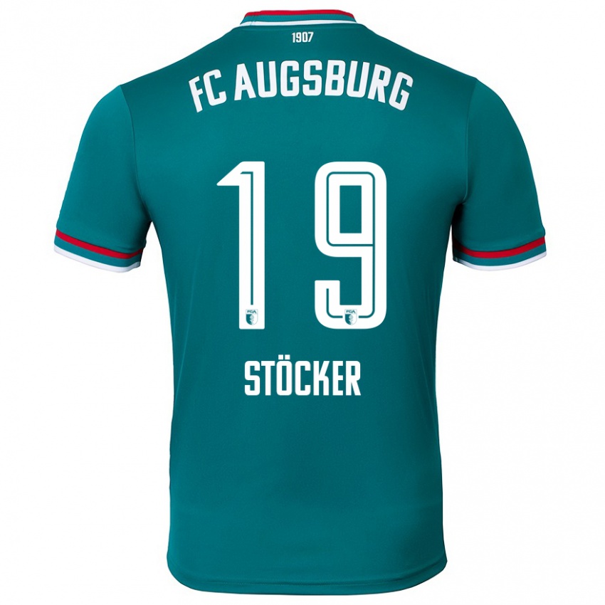 Kinder Louis Stöcker #19 Dunkelgrün Auswärtstrikot Trikot 2024/25 T-Shirt Schweiz