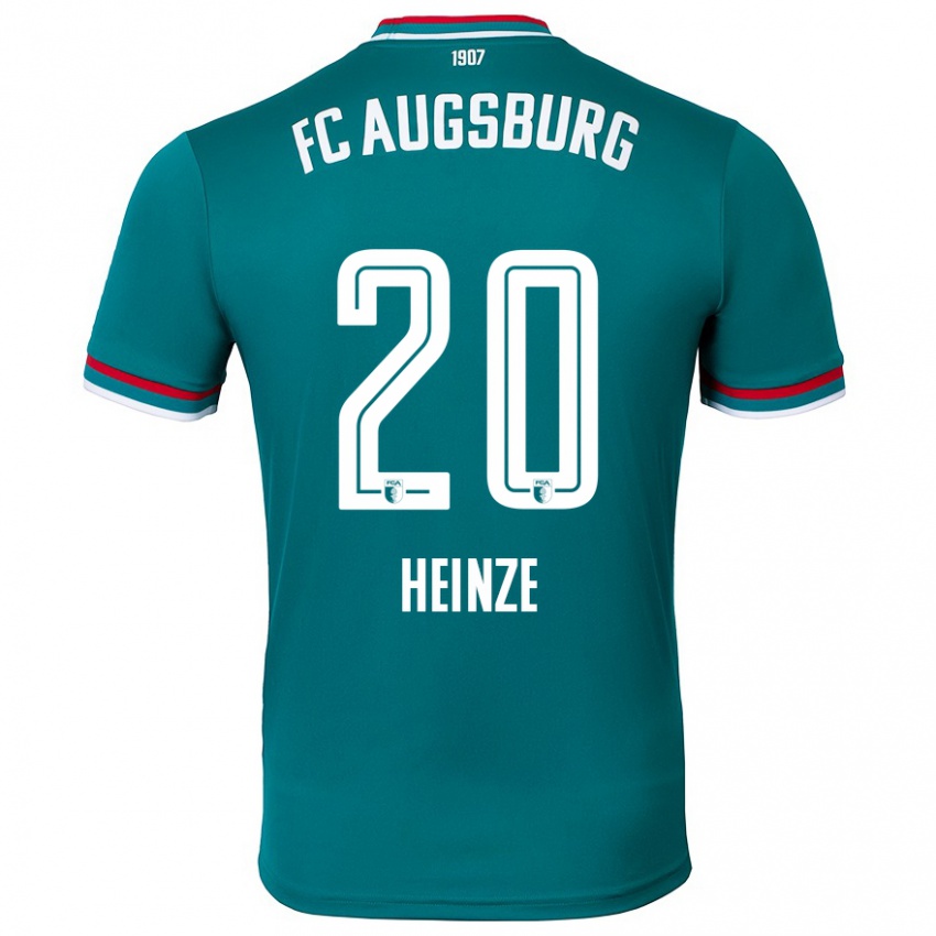 Kinder Fynn Heinze #20 Dunkelgrün Auswärtstrikot Trikot 2024/25 T-Shirt Schweiz