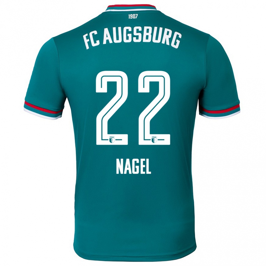 Kinder Timo Nagel #22 Dunkelgrün Auswärtstrikot Trikot 2024/25 T-Shirt Schweiz