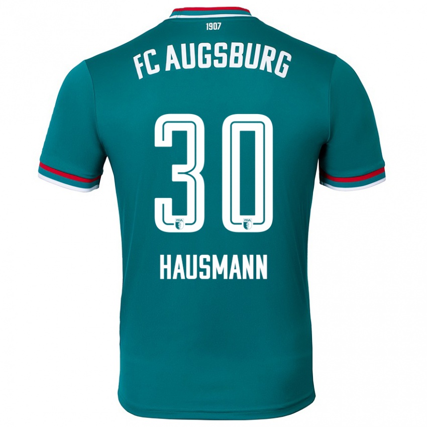 Kinder Daniel Hausmann #30 Dunkelgrün Auswärtstrikot Trikot 2024/25 T-Shirt Schweiz