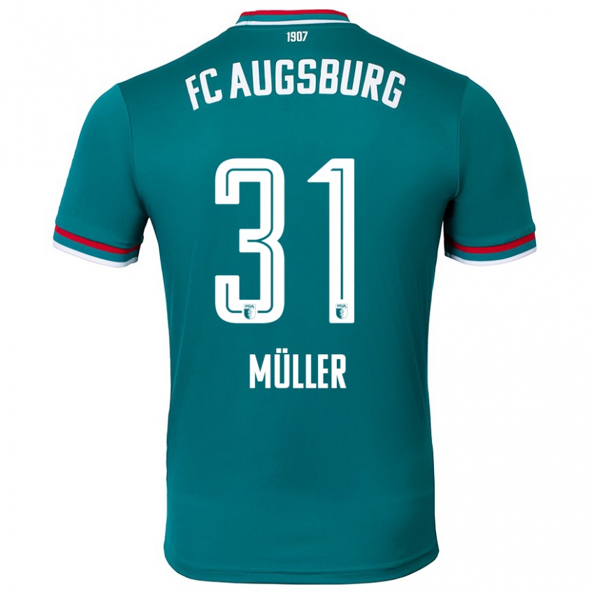 Kinder Noah Müller #31 Dunkelgrün Auswärtstrikot Trikot 2024/25 T-Shirt Schweiz