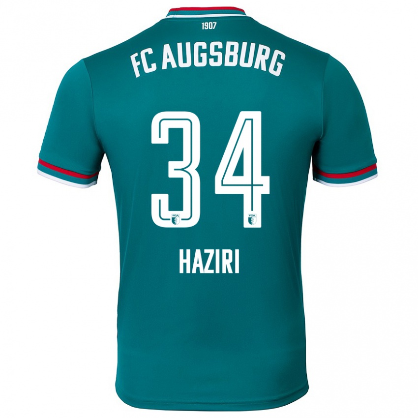 Kinder Edi Haziri #34 Dunkelgrün Auswärtstrikot Trikot 2024/25 T-Shirt Schweiz