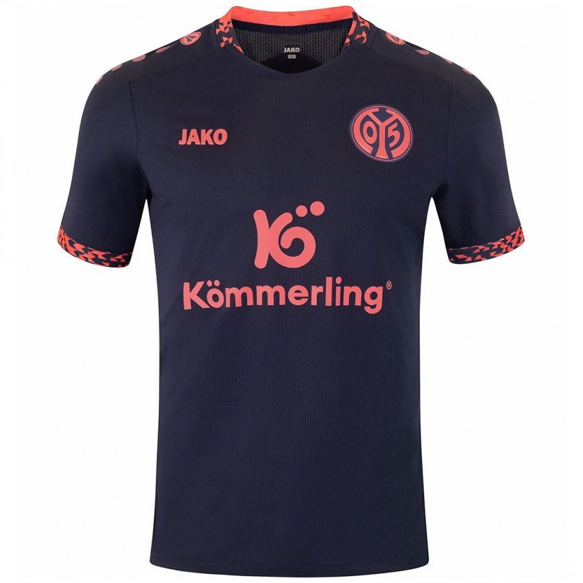 Kinder Jeremiah Debrah #0 Blau Korallenrot Auswärtstrikot Trikot 2024/25 T-Shirt Schweiz