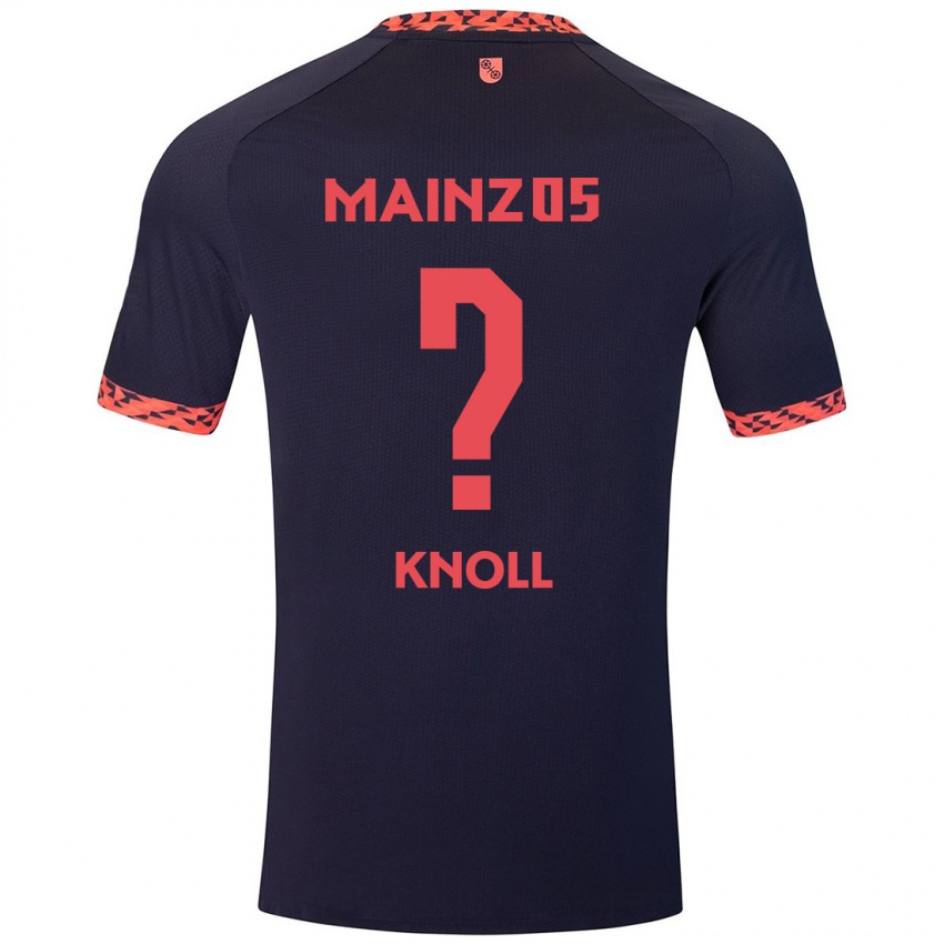 Kinder Max Knoll #0 Blau Korallenrot Auswärtstrikot Trikot 2024/25 T-Shirt Schweiz