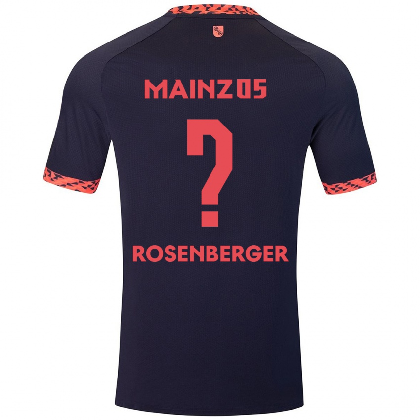 Kinder Chris Rosenberger #0 Blau Korallenrot Auswärtstrikot Trikot 2024/25 T-Shirt Schweiz