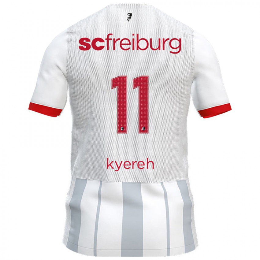 Kinder Daniel-Kofi Kyereh #11 Weiß Grau Auswärtstrikot Trikot 2024/25 T-Shirt Schweiz