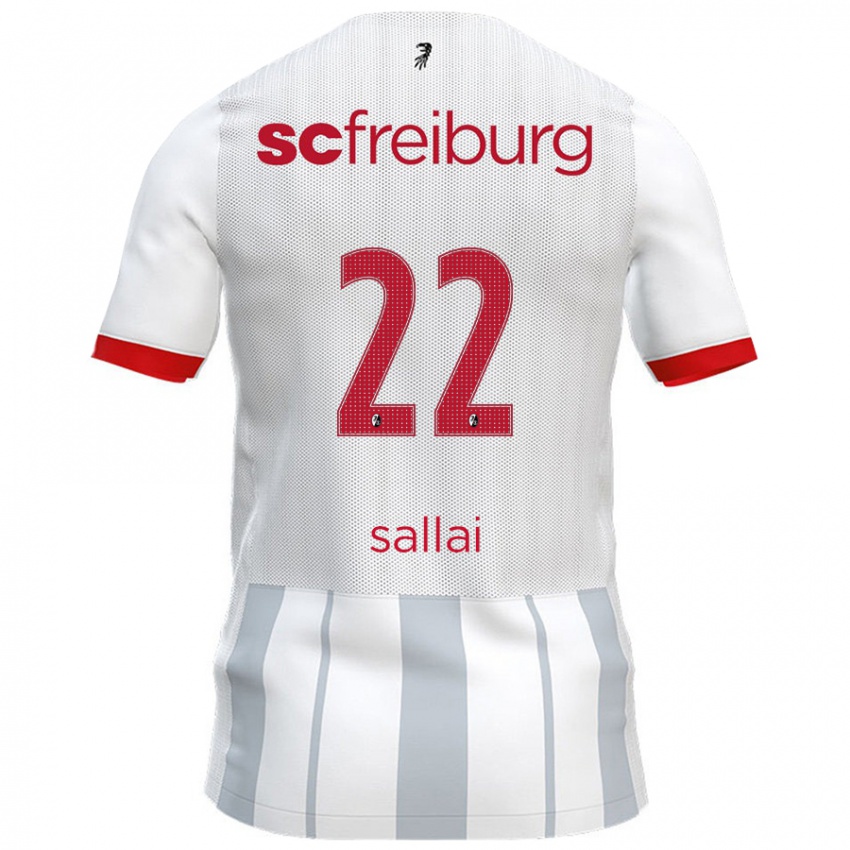 Kinder Roland Sallai #22 Weiß Grau Auswärtstrikot Trikot 2024/25 T-Shirt Schweiz