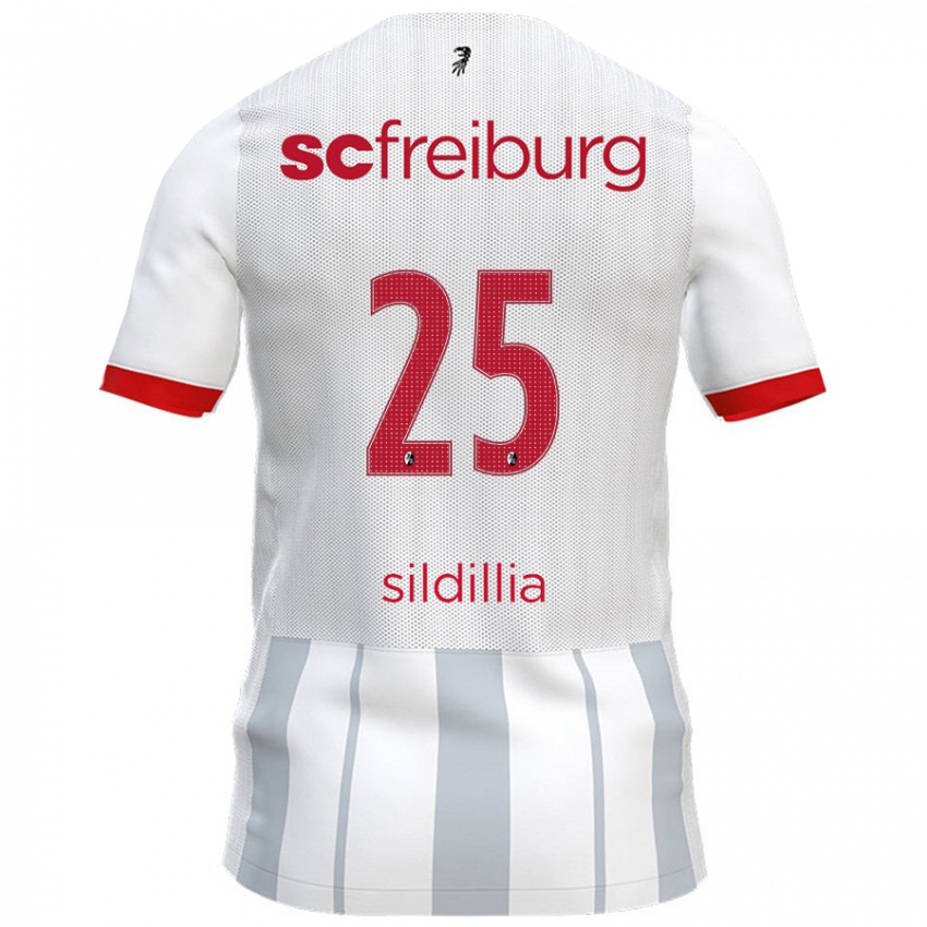 Kinder Kiliann Sildillia #25 Weiß Grau Auswärtstrikot Trikot 2024/25 T-Shirt Schweiz