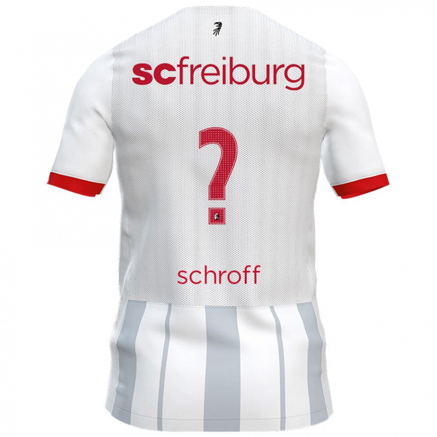 Kinder Matteo Schroff #0 Weiß Grau Auswärtstrikot Trikot 2024/25 T-Shirt Schweiz