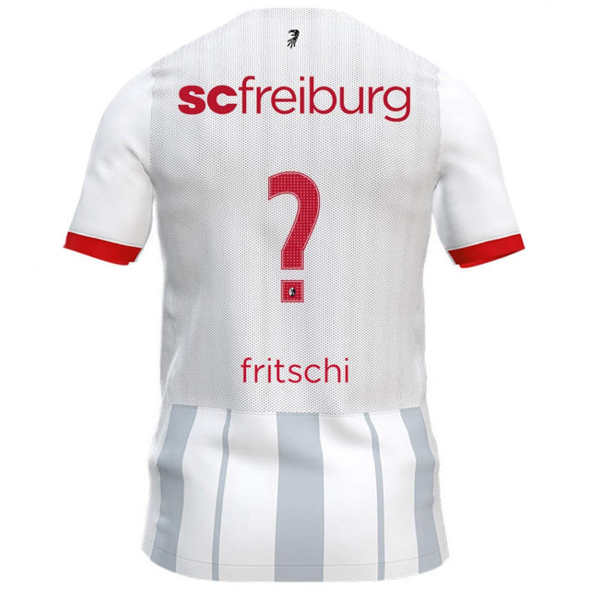 Kinder Emilio Fritschi #0 Weiß Grau Auswärtstrikot Trikot 2024/25 T-Shirt Schweiz