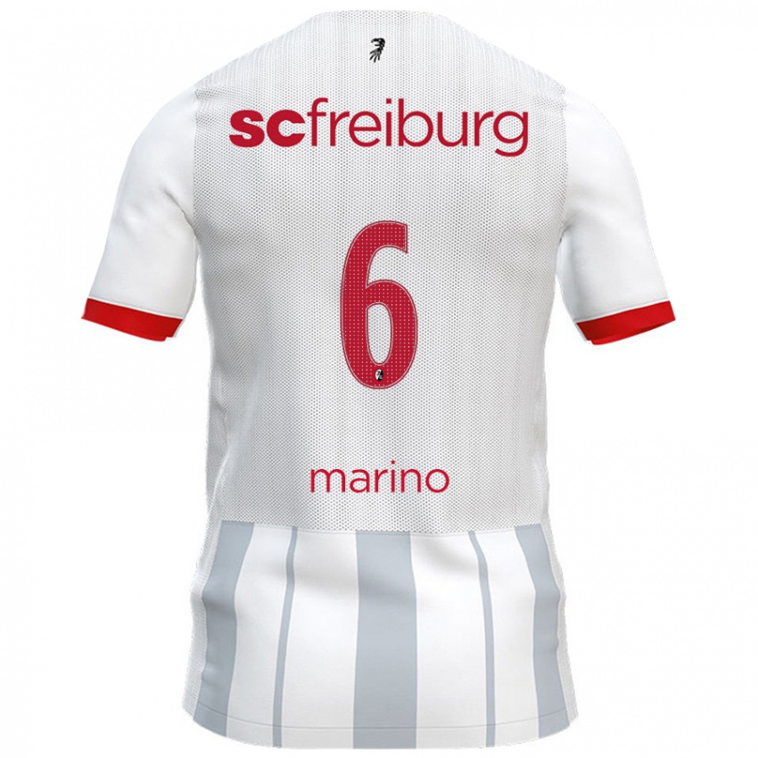 Kinder Luca Marino #6 Weiß Grau Auswärtstrikot Trikot 2024/25 T-Shirt Schweiz