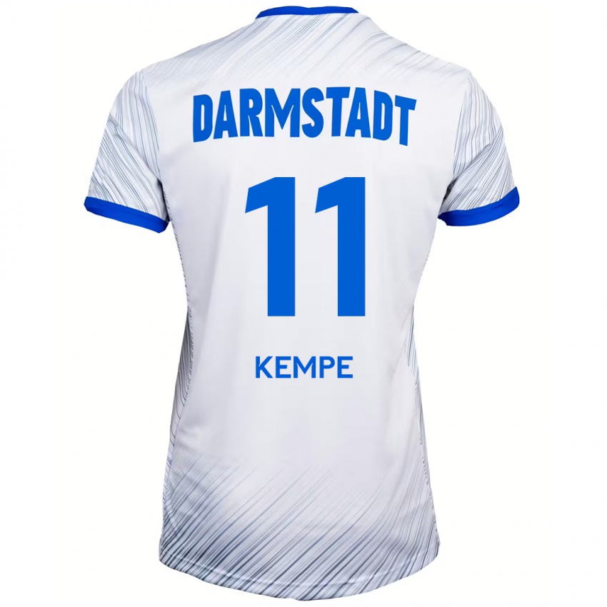 Kinder Tobias Kempe #11 Weiß Blau Auswärtstrikot Trikot 2024/25 T-Shirt Schweiz