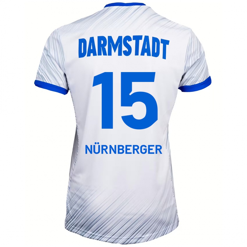 Kinder Fabian Nürnberger #15 Weiß Blau Auswärtstrikot Trikot 2024/25 T-Shirt Schweiz