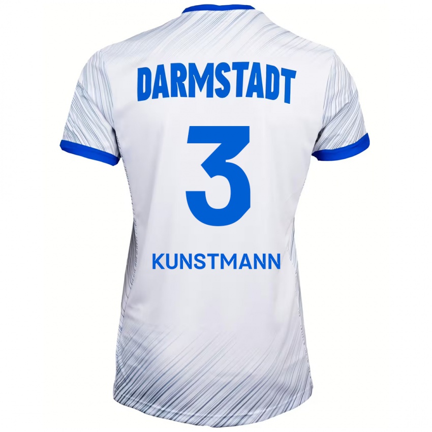 Kinder Kelvin Kunstmann #3 Weiß Blau Auswärtstrikot Trikot 2024/25 T-Shirt Schweiz