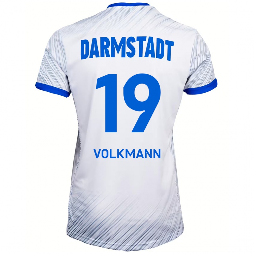 Kinder Japhet Volkmann #19 Weiß Blau Auswärtstrikot Trikot 2024/25 T-Shirt Schweiz