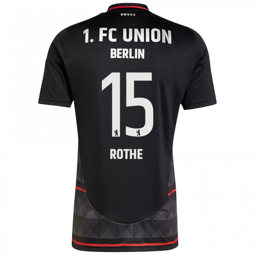 Kinder Tom Rothe #15 Schwarz Auswärtstrikot Trikot 2024/25 T-Shirt Schweiz