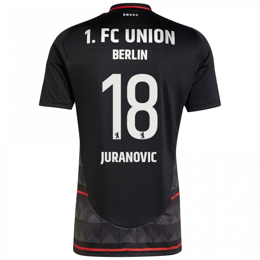 Enfant Maillot Josip Juranovic #18 Noir Tenues Extérieur 2024/25 T-Shirt Suisse