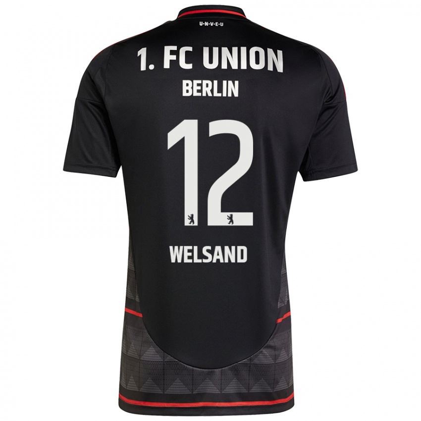 Kinder Oskar Welsand #12 Schwarz Auswärtstrikot Trikot 2024/25 T-Shirt Schweiz