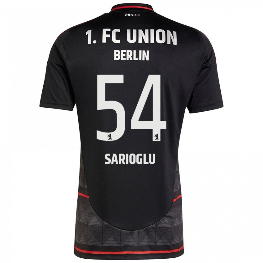 Kinder Defne Sarıoğlu #54 Schwarz Auswärtstrikot Trikot 2024/25 T-Shirt Schweiz