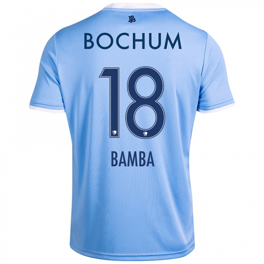 Kinder Samuel Bamba #18 Himmelblau Auswärtstrikot Trikot 2024/25 T-Shirt Schweiz