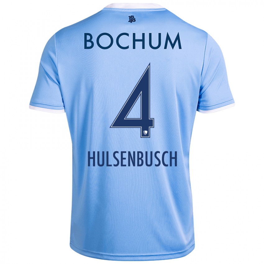 Kinder Daniel Hülsenbusch #4 Himmelblau Auswärtstrikot Trikot 2024/25 T-Shirt Schweiz