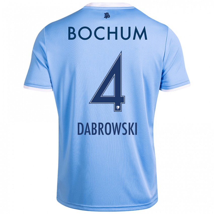 Kinder Luc Dabrowski #4 Himmelblau Auswärtstrikot Trikot 2024/25 T-Shirt Schweiz