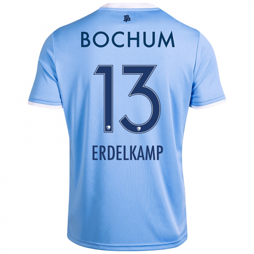 Kinder Luca Erdelkamp #13 Himmelblau Auswärtstrikot Trikot 2024/25 T-Shirt Schweiz