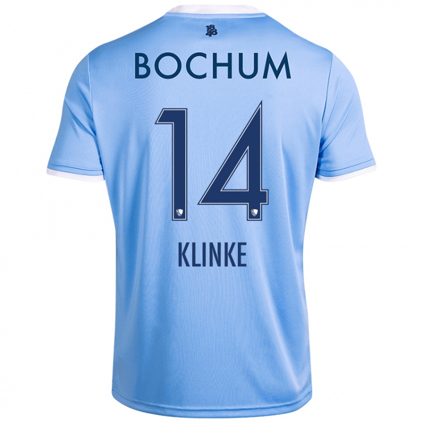 Kinder Niklas Klinke #14 Himmelblau Auswärtstrikot Trikot 2024/25 T-Shirt Schweiz