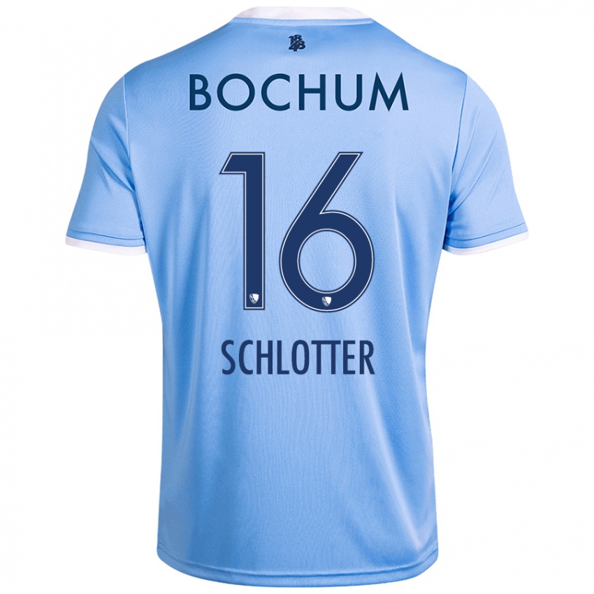 Kinder Joel Schlotter #16 Himmelblau Auswärtstrikot Trikot 2024/25 T-Shirt Schweiz