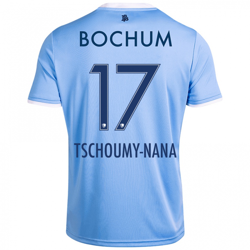 Kinder Daryl Tschoumy-Nana #17 Himmelblau Auswärtstrikot Trikot 2024/25 T-Shirt Schweiz