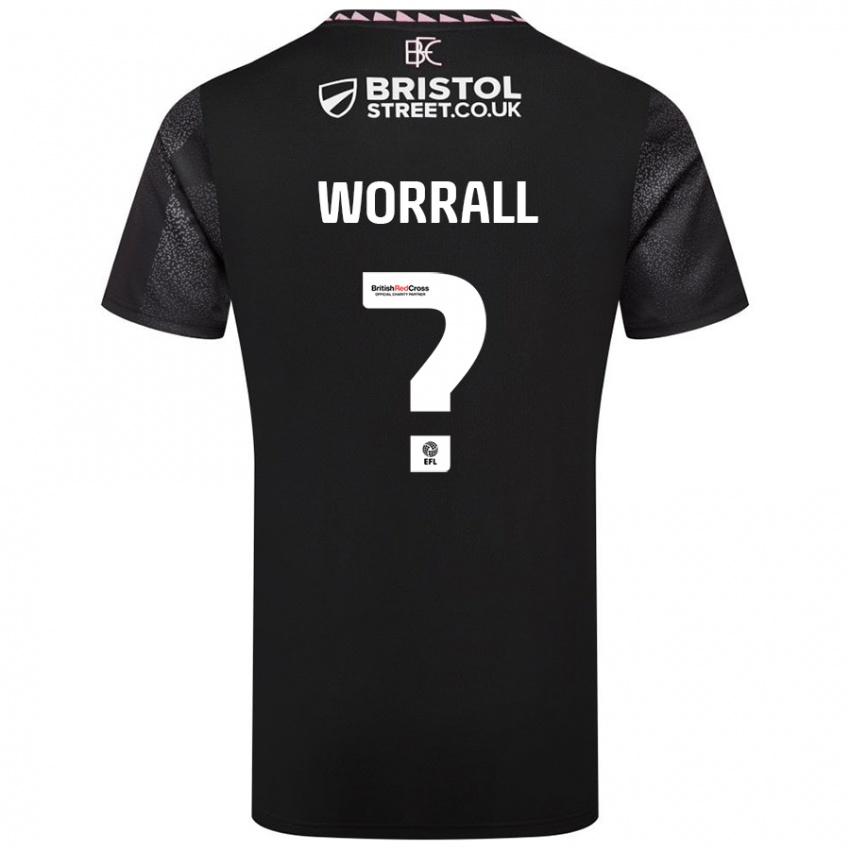 Kinder Joe Worrall #0 Schwarz Auswärtstrikot Trikot 2024/25 T-Shirt Schweiz