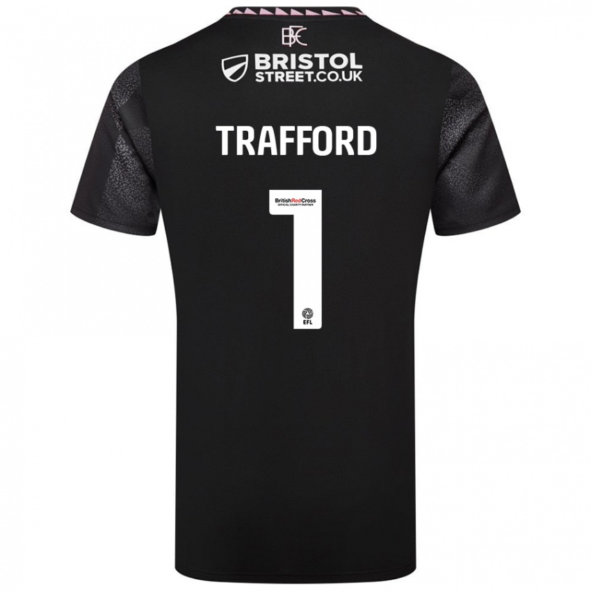 Kinder James Trafford #1 Schwarz Auswärtstrikot Trikot 2024/25 T-Shirt Schweiz