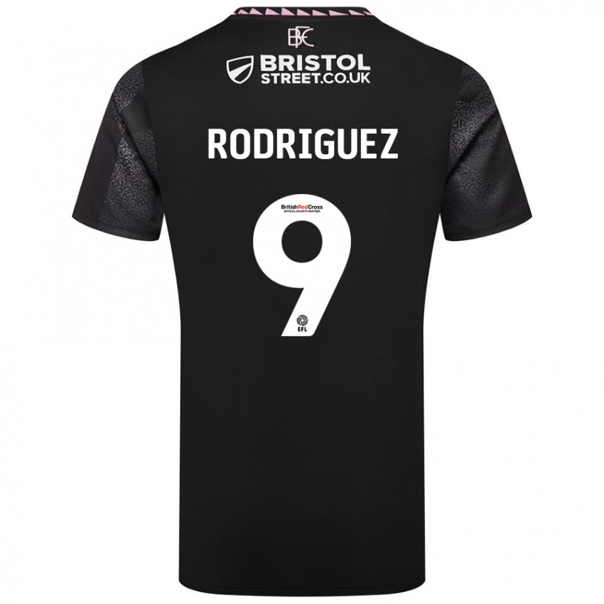 Kinder Jay Rodríguez #9 Schwarz Auswärtstrikot Trikot 2024/25 T-Shirt Schweiz