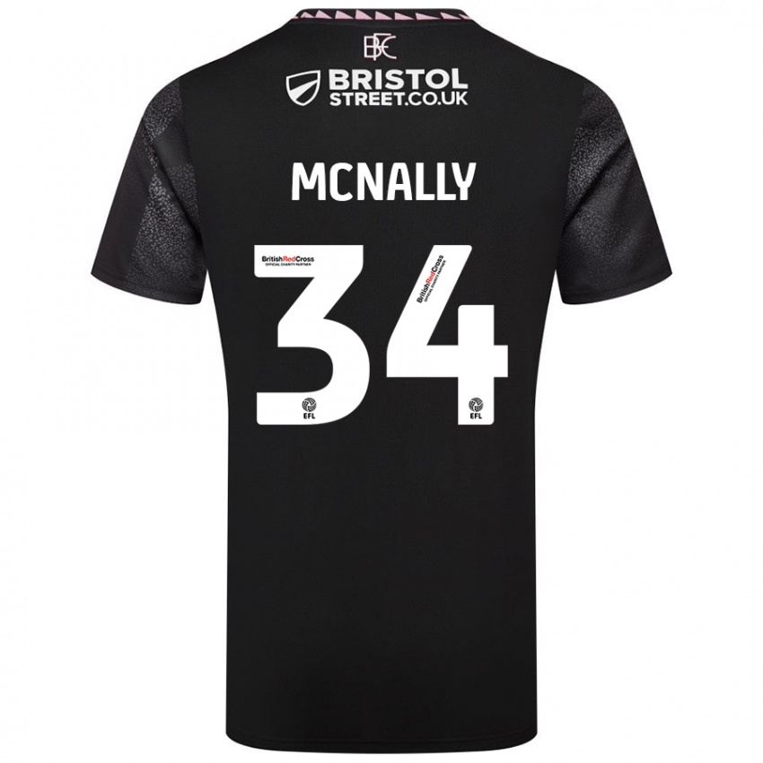 Kinder Luke Mcnally #34 Schwarz Auswärtstrikot Trikot 2024/25 T-Shirt Schweiz