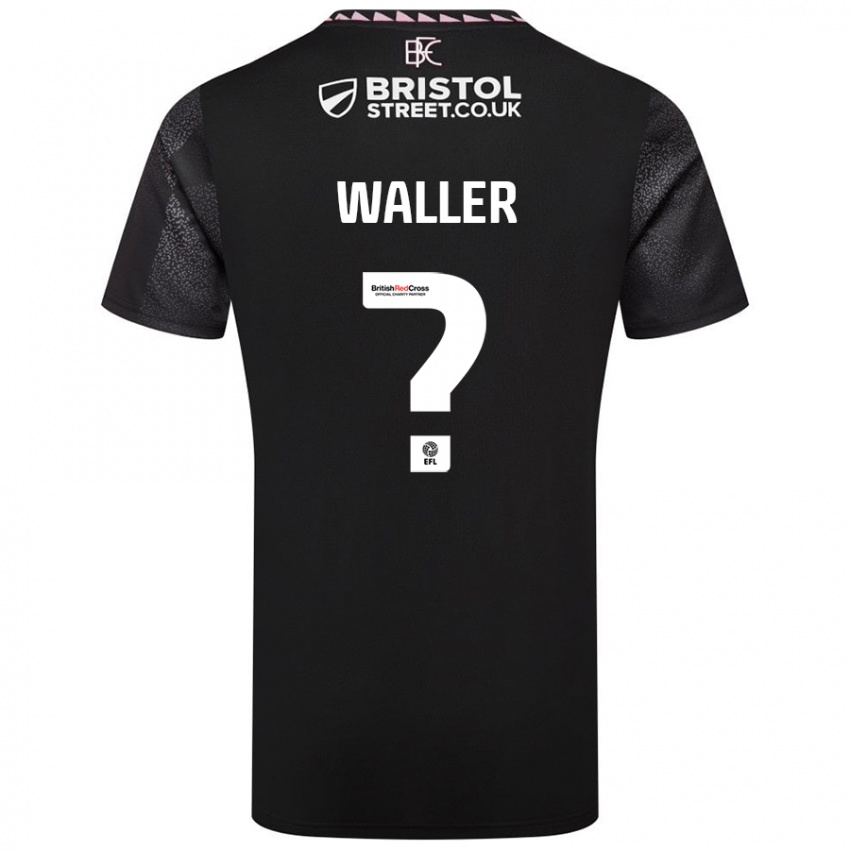 Kinder Sam Waller #0 Schwarz Auswärtstrikot Trikot 2024/25 T-Shirt Schweiz