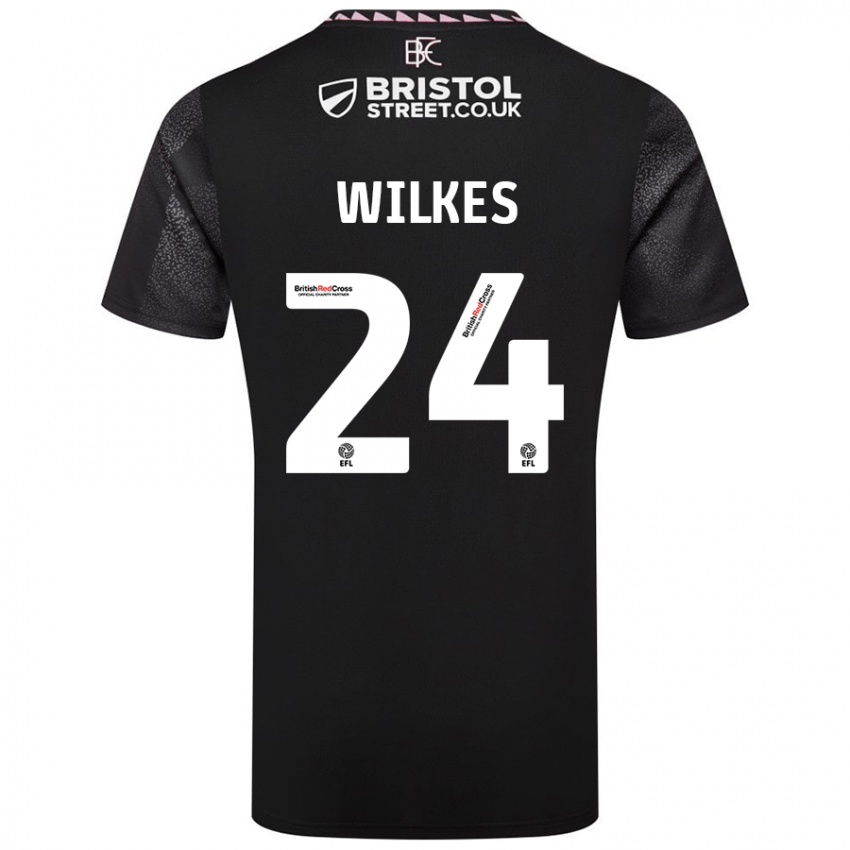 Kinder Tilly Wilkes #24 Schwarz Auswärtstrikot Trikot 2024/25 T-Shirt Schweiz