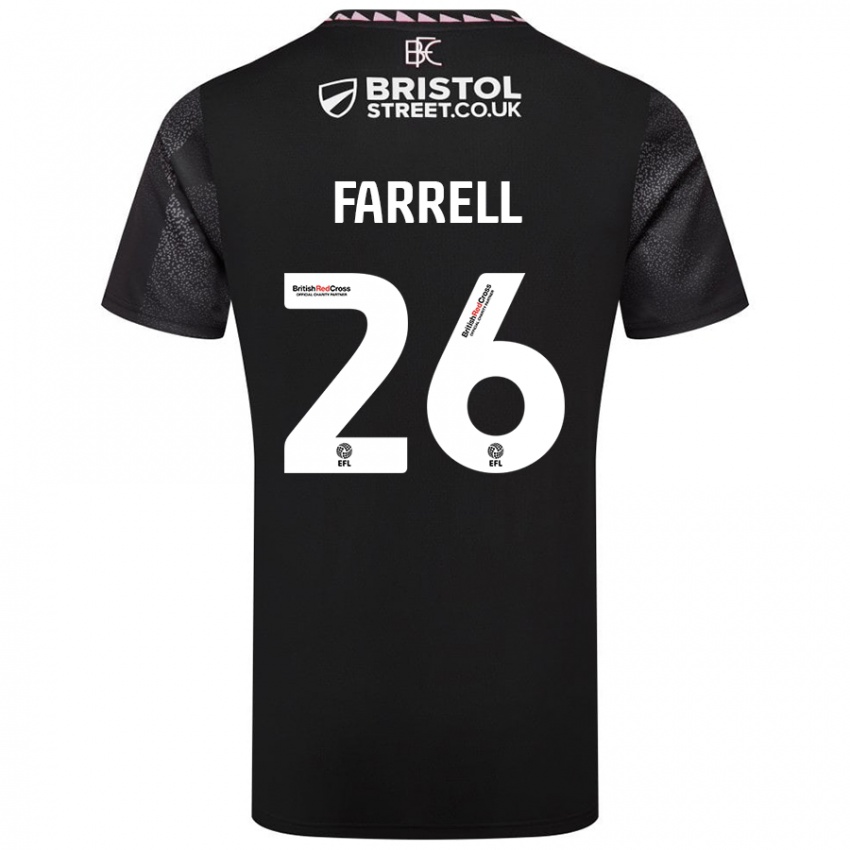 Kinder Lucy Farrell #26 Schwarz Auswärtstrikot Trikot 2024/25 T-Shirt Schweiz