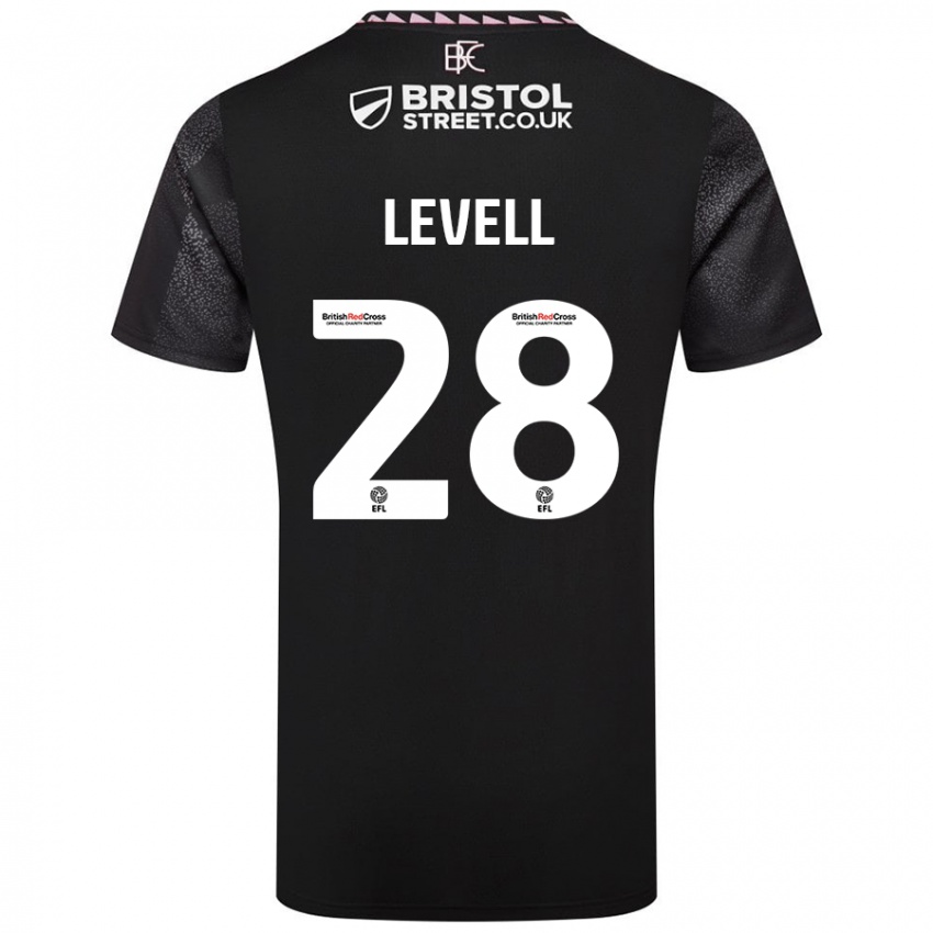 Kinder Kirstie Levell #28 Schwarz Auswärtstrikot Trikot 2024/25 T-Shirt Schweiz