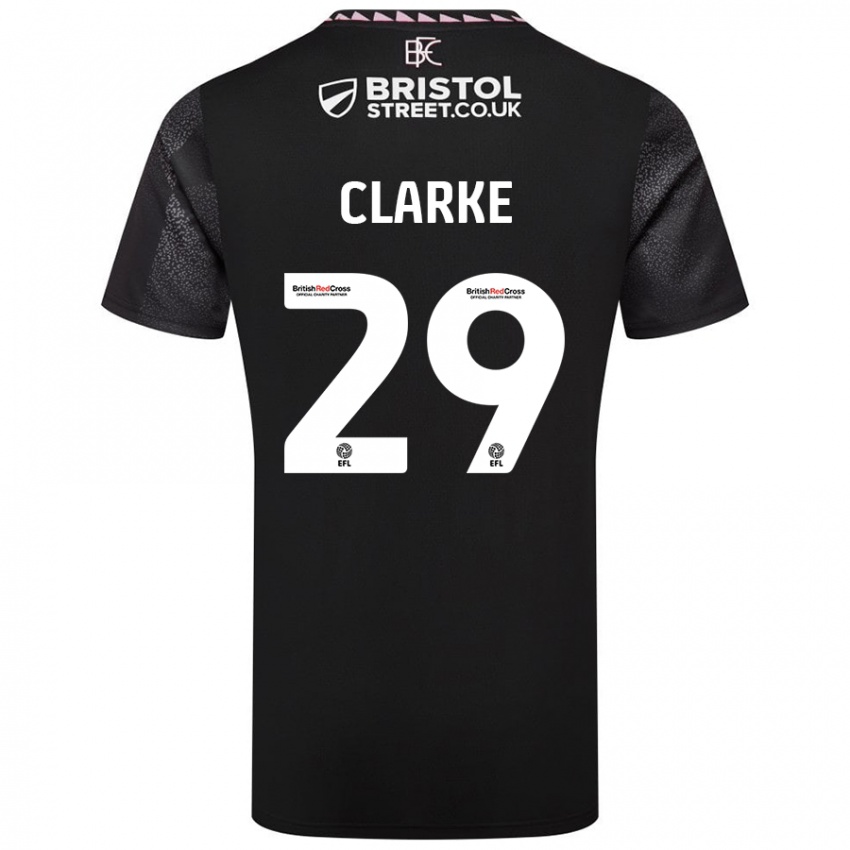 Kinder Abby Clarke #29 Schwarz Auswärtstrikot Trikot 2024/25 T-Shirt Schweiz