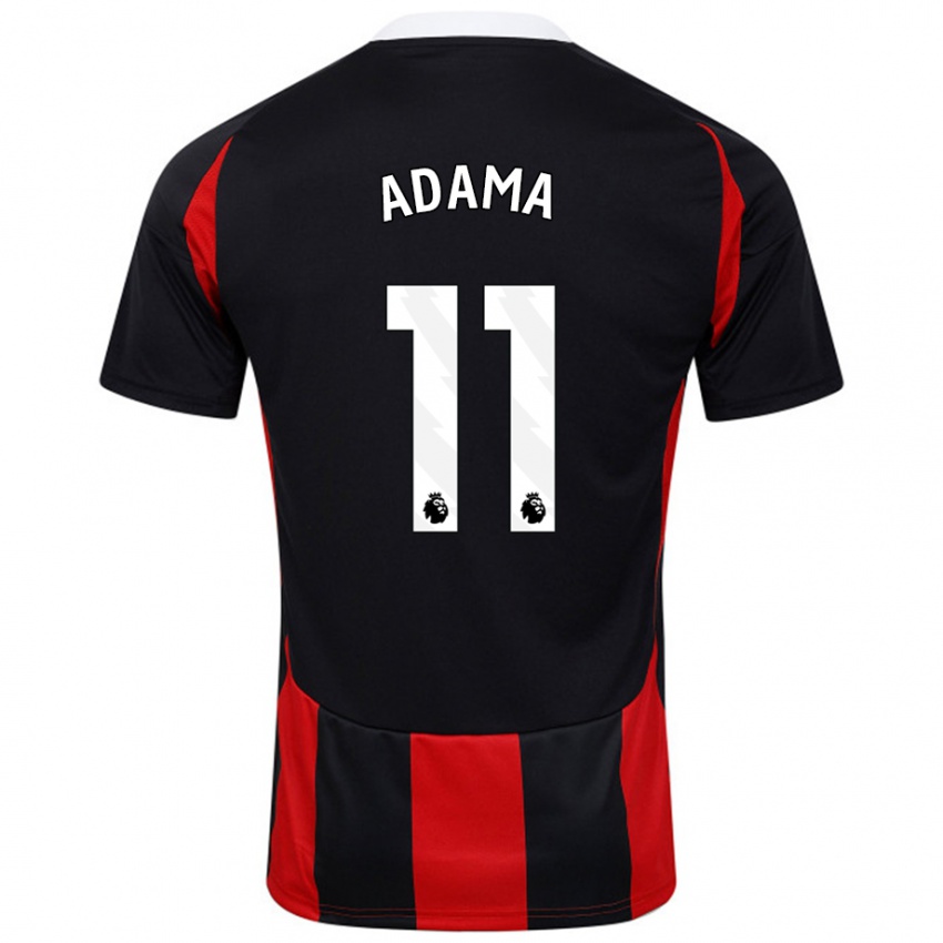 Kinder Adama Traoré #11 Schwarz Rot Auswärtstrikot Trikot 2024/25 T-Shirt Schweiz