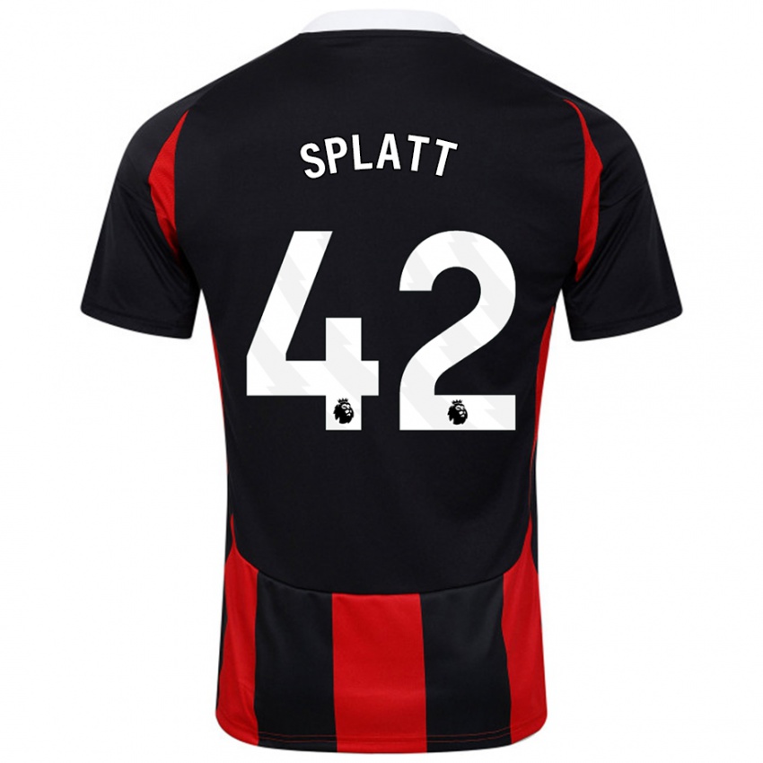 Kinder Delano Splatt #42 Schwarz Rot Auswärtstrikot Trikot 2024/25 T-Shirt Schweiz