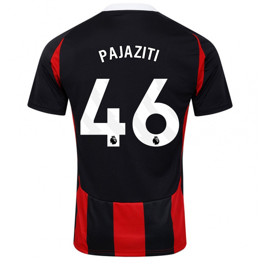 Kinder Adrion Pajaziti #46 Schwarz Rot Auswärtstrikot Trikot 2024/25 T-Shirt Schweiz