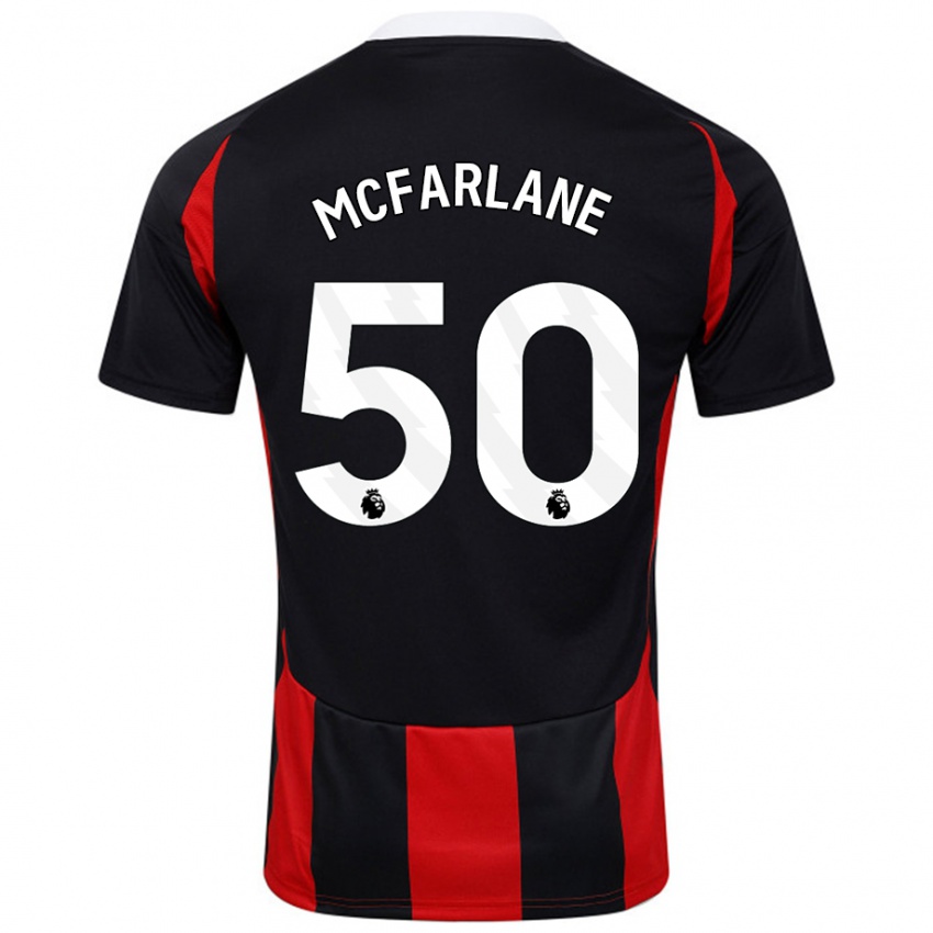 Kinder Callum Mcfarlane #50 Schwarz Rot Auswärtstrikot Trikot 2024/25 T-Shirt Schweiz