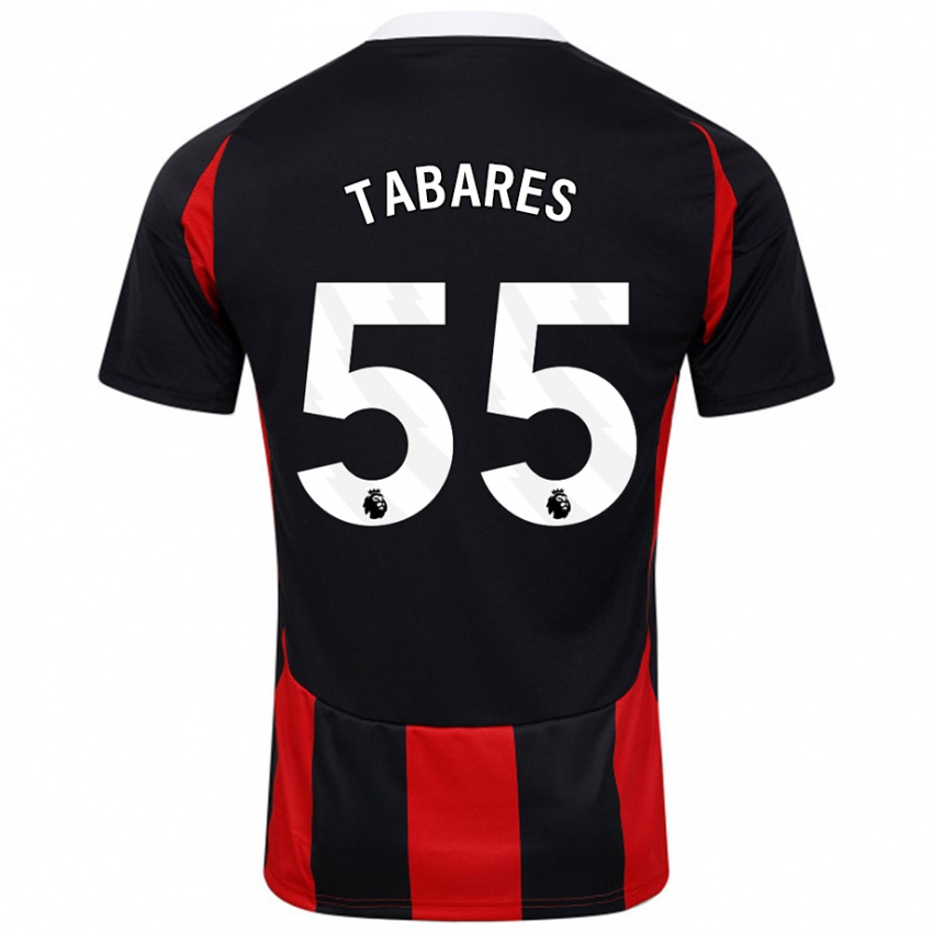 Enfant Maillot Samuel Tabares #55 Noir Rouge Tenues Extérieur 2024/25 T-Shirt Suisse