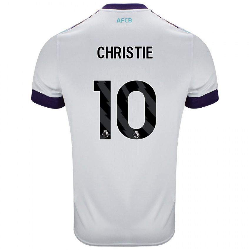 Kinder Ryan Christie #10 Weiß Grün Lila Auswärtstrikot Trikot 2024/25 T-Shirt Schweiz