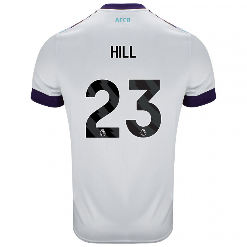 Kinder James Hill #23 Weiß Grün Lila Auswärtstrikot Trikot 2024/25 T-Shirt Schweiz