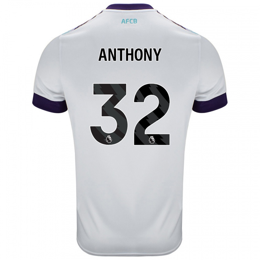 Kinder Jaidon Anthony #32 Weiß Grün Lila Auswärtstrikot Trikot 2024/25 T-Shirt Schweiz