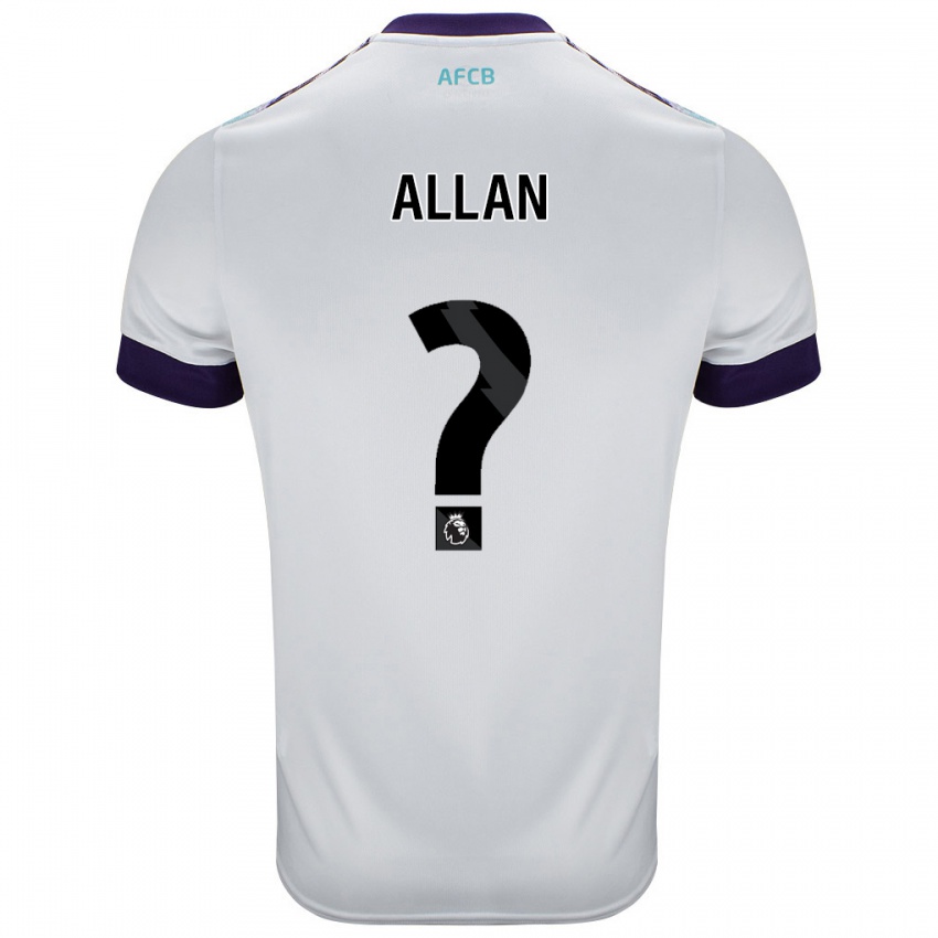 Kinder Mack Allan #0 Weiß Grün Lila Auswärtstrikot Trikot 2024/25 T-Shirt Schweiz