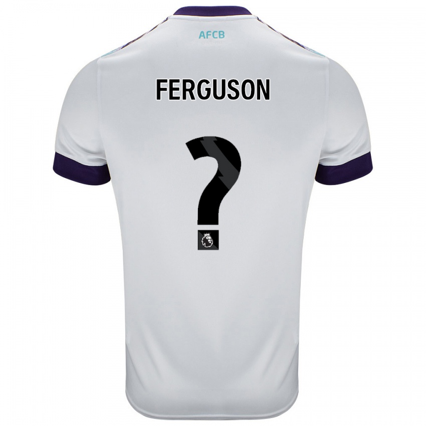 Kinder Josh Ferguson #0 Weiß Grün Lila Auswärtstrikot Trikot 2024/25 T-Shirt Schweiz