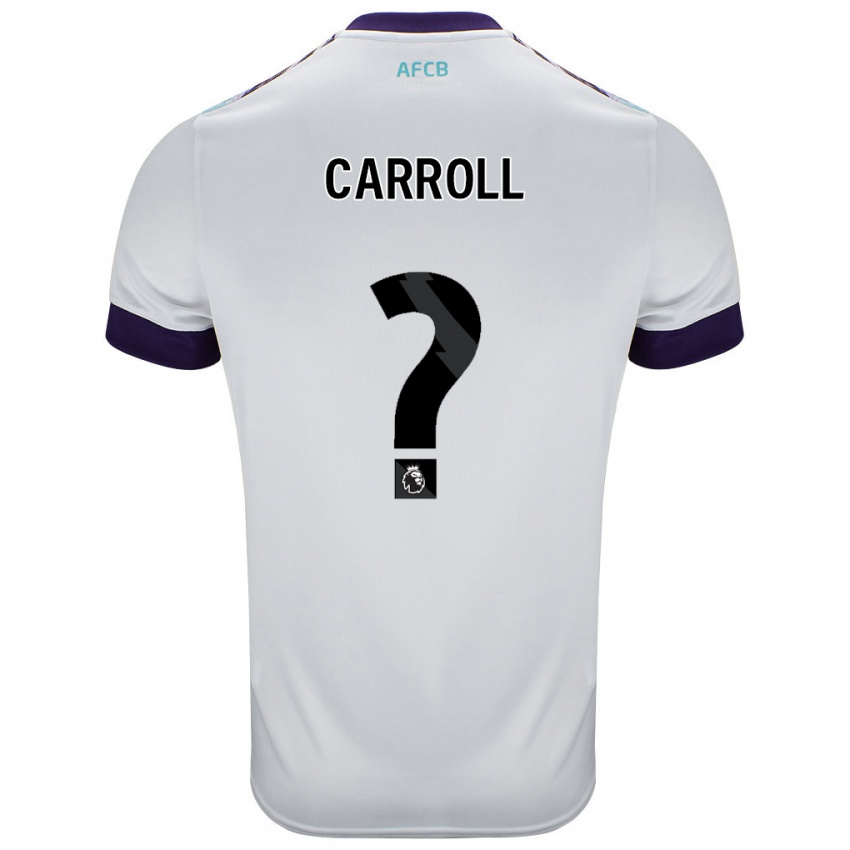 Kinder Ryan Carroll #0 Weiß Grün Lila Auswärtstrikot Trikot 2024/25 T-Shirt Schweiz